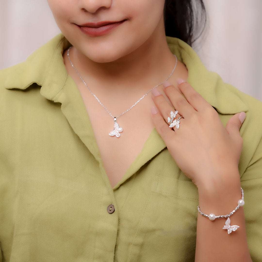Rosaline Wings Butterfly Duet Ring