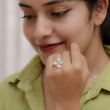 Rosaline Wings Champagne Bloom Ring