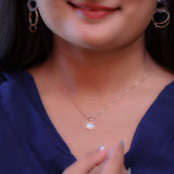 Rose Gold Seashell Symphony Necklace Amishka Jewels