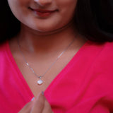 Seashell Symphony Silver Necklace With Mother of Pearl