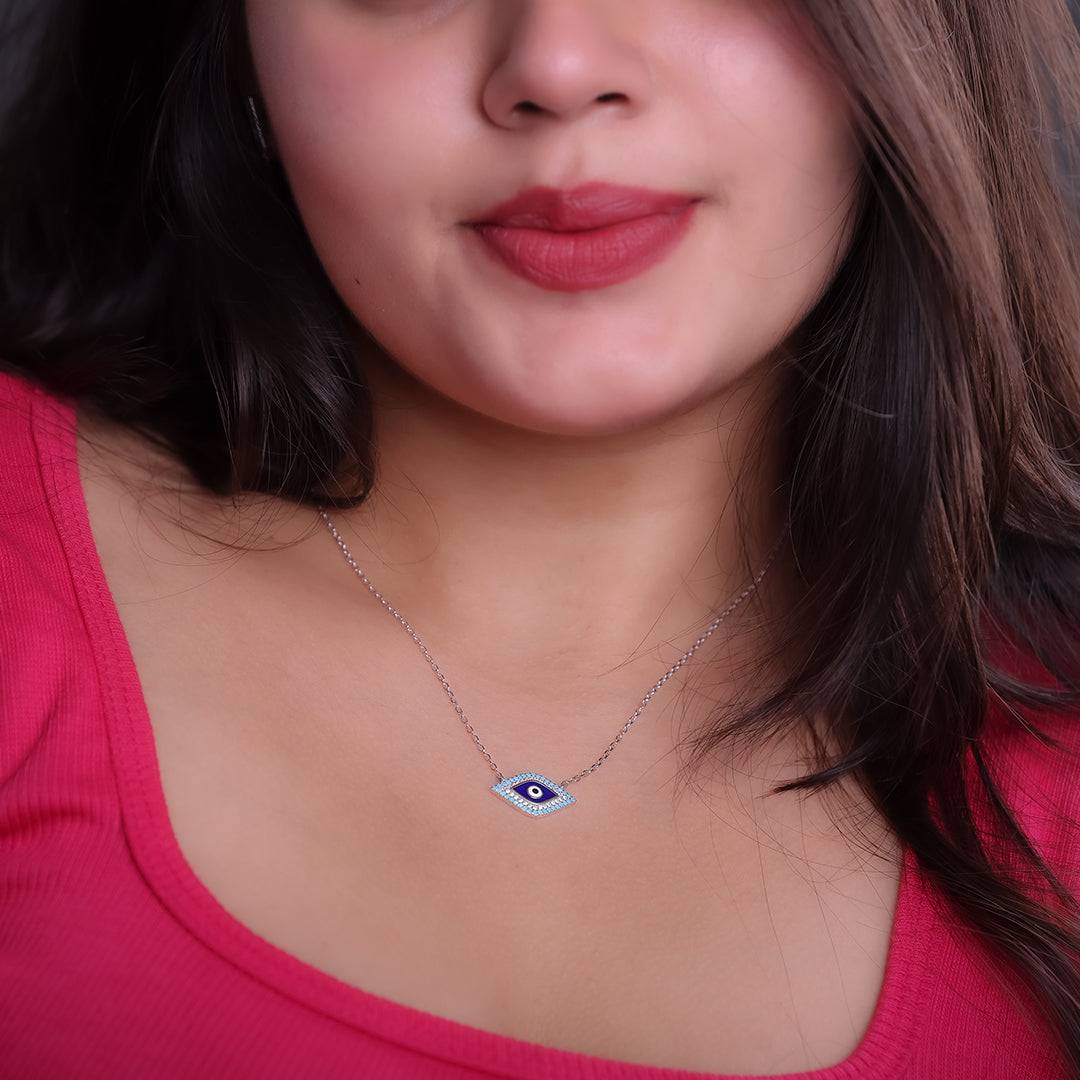 SereniCharm Evil Eye Necklace With Pendant For Women