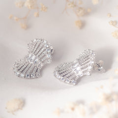 Shimmering Butterfly Whispers Silver Earrings