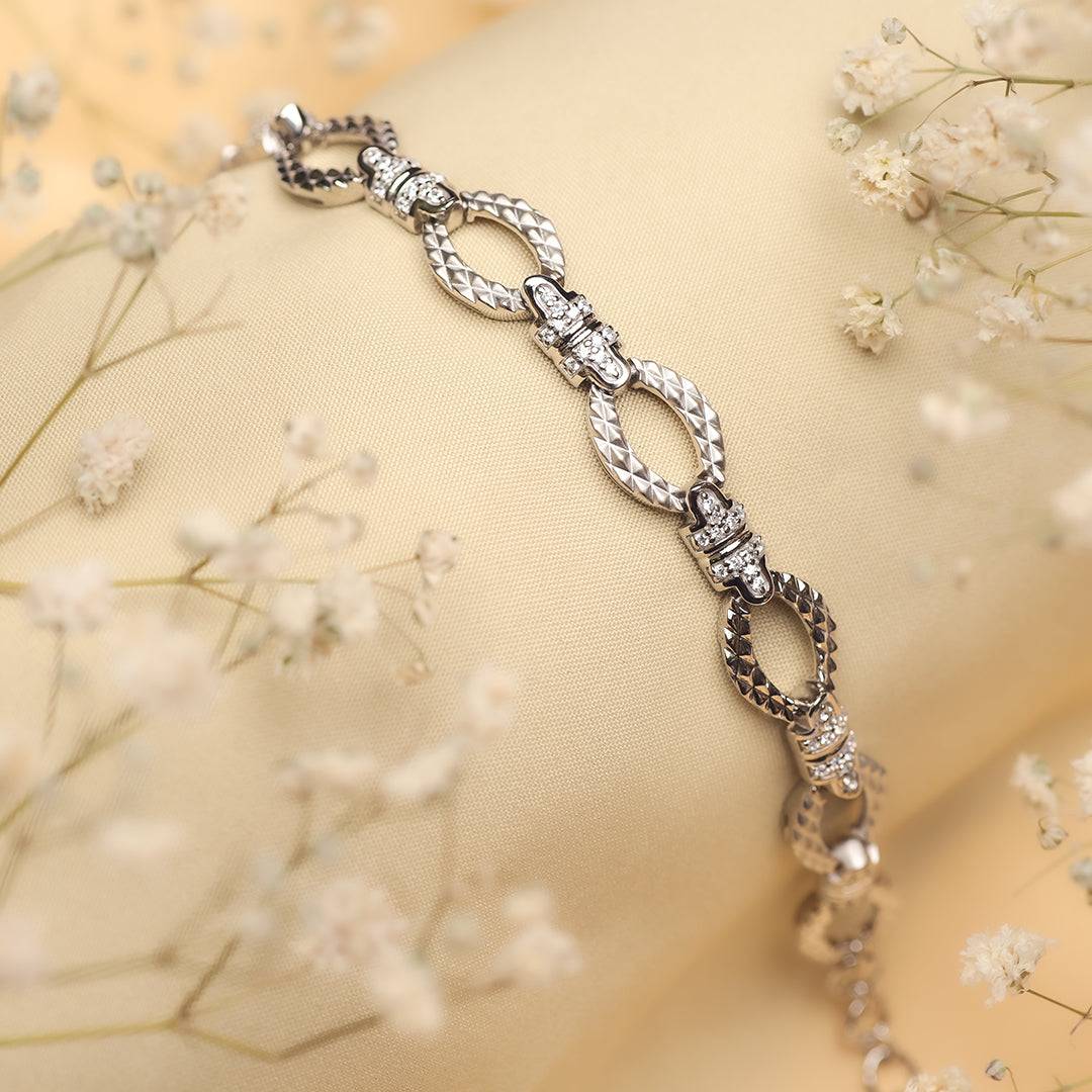 Silver Dragon Chain Bracelet Amishka Jewels