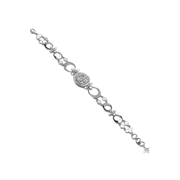 Silver Moonlit Meadows Bracelet Amishka Jewels