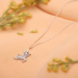 Silver Reindeer Pendant and Chain Amishka Jewels
