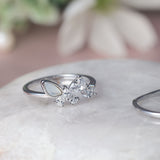 The Blooming Butterfly MOP Silver Ring