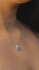 Cerulean Enchanted Heart Silver Necklace