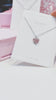 Silver Pink Enchanted Heart Silver Necklace